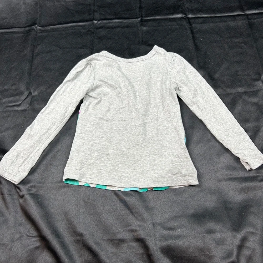 Carter's Gray‎ Long Sleeve Shirt with Colorful Heart Pattern